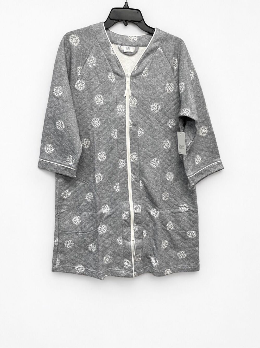 Croft & Barrow NWT Women's Quilted Full-Zip Robe Lounger S
